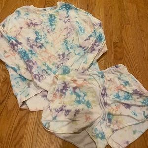 Daydreamer Tie Dye Sweatshirt & shorts